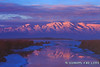 Wasatch Range from the marsh, Bear River Valley, Box Elder County Utah.